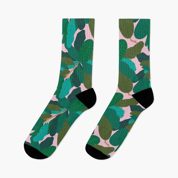 Item preview, Tropicana Banana Leaves in Classic Pink designed and sold by YesterdayColl.