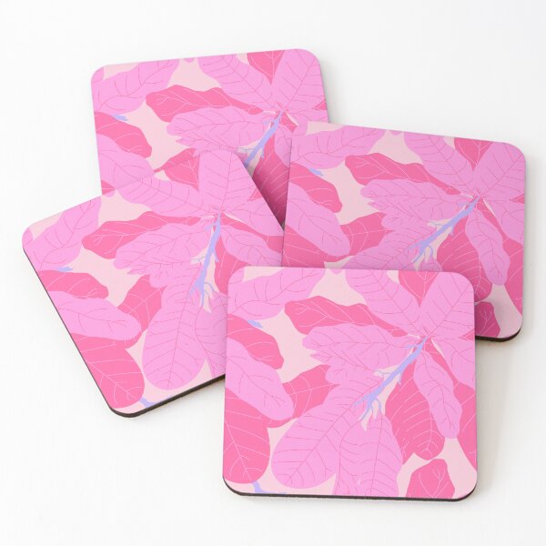 Item preview, Tropicana Banana Leaves in Preppy Pink + Purple designed and sold by YesterdayColl.
