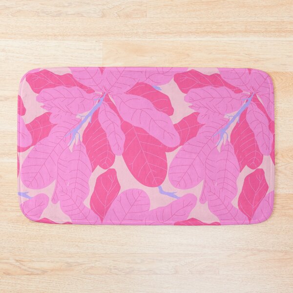 Item preview, Tropicana Banana Leaves in Preppy Pink + Purple designed and sold by YesterdayColl.