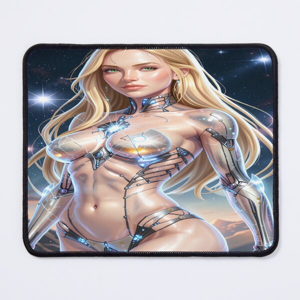 Item preview, Cybernetic Beauty Cosmic Sci Fi Art - Biomechanical Woman Art   designed and sold by DigiArt8Design.