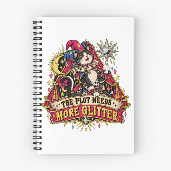 Item preview, The Plot Needs More Glitter Cat designed and sold by ODDLUME CLUB.