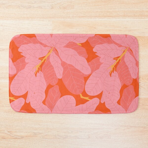 Item preview, Tropicana Banana Leaves in Coral Spice designed and sold by YesterdayColl.