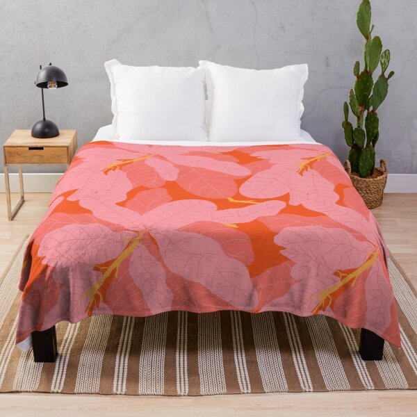 Item preview, Tropicana Banana Leaves in Coral Spice designed and sold by YesterdayColl.