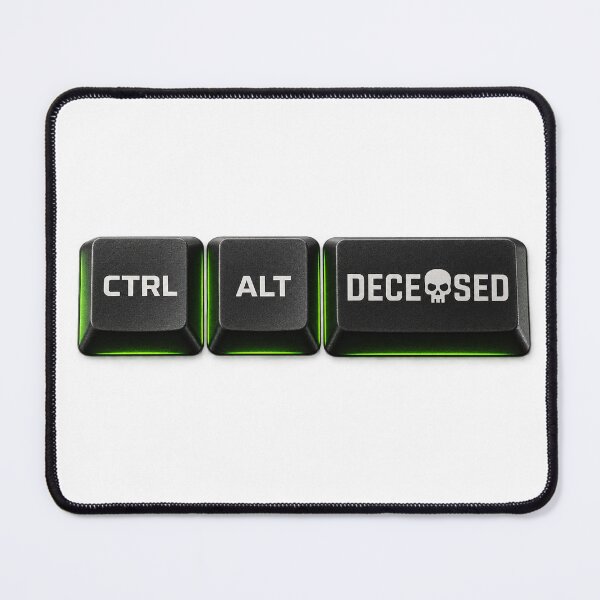 Item preview, CTRL ALT DECEASED Funny Halloween Computer Skeleton designed and sold by ABprintstudio.