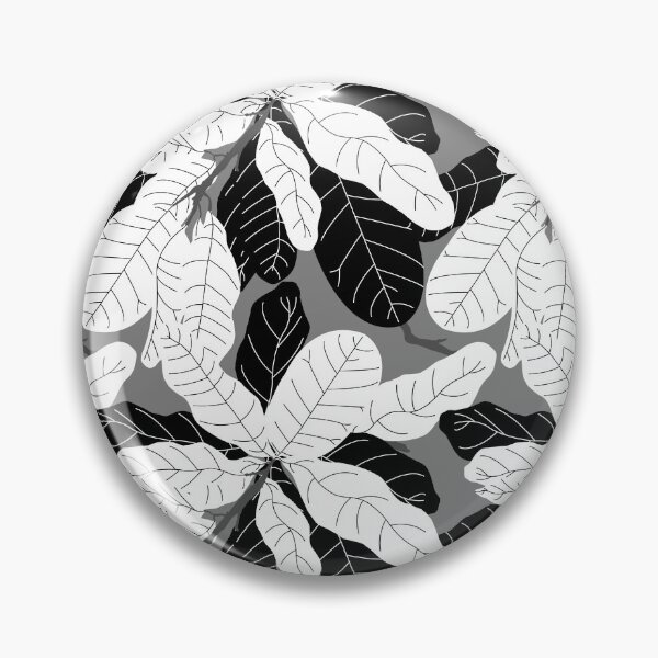 Item preview, Tropicana Banana Leaves in Grayscale designed and sold by YesterdayColl.