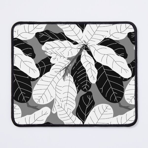 Item preview, Tropicana Banana Leaves in Grayscale designed and sold by YesterdayColl.
