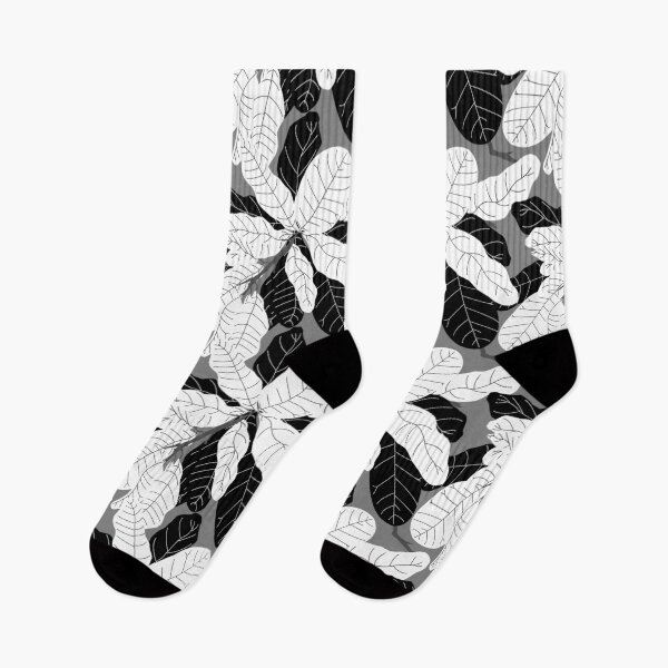 Item preview, Tropicana Banana Leaves in Grayscale designed and sold by YesterdayColl.