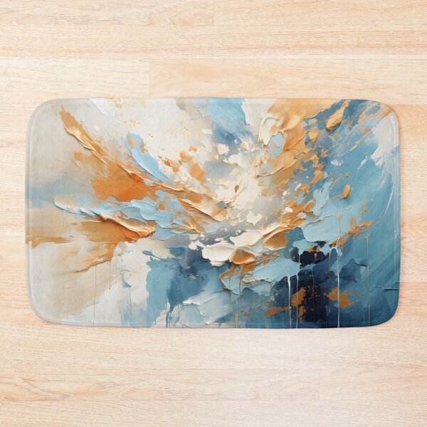 Item preview, Blue and Orange Abstract Impasto Painting designed and sold by GutyzDesignsES.