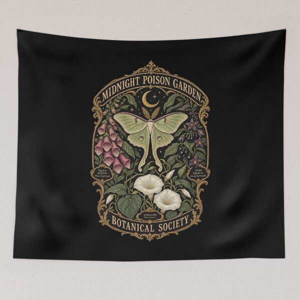 Item preview, Midnight Poison Garden Botanical Society Luna Moth Vintage designed and sold by Whirx.