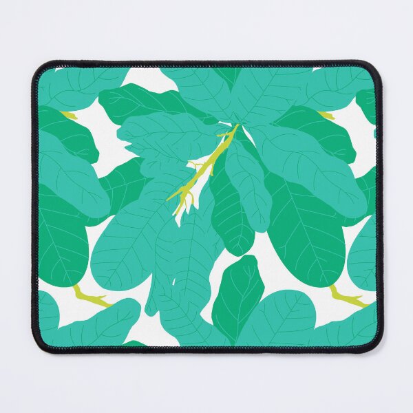 Item preview, Tropicana Banana Leaves in White + Jungle Green designed and sold by YesterdayColl.