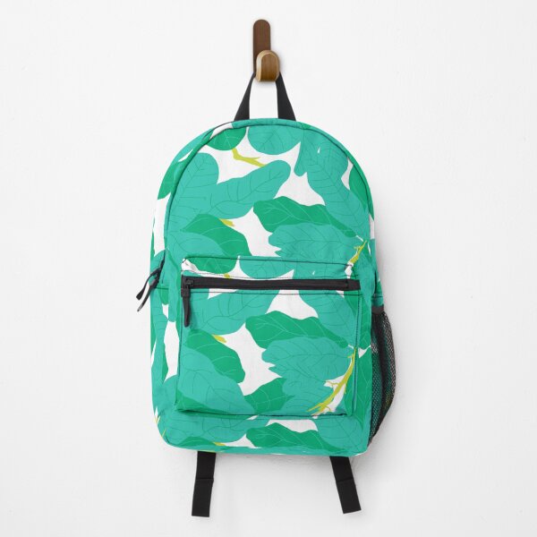 Item preview, Tropicana Banana Leaves in White + Jungle Green designed and sold by YesterdayColl.