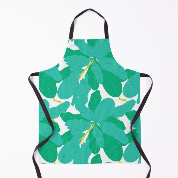 Item preview, Tropicana Banana Leaves in White + Jungle Green designed and sold by YesterdayColl.