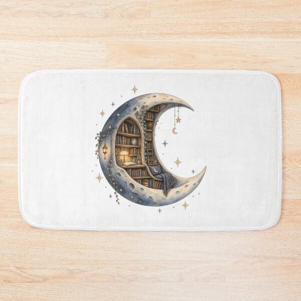 Item preview, Library Inside The Moon designed and sold by Inkworksbyshery.