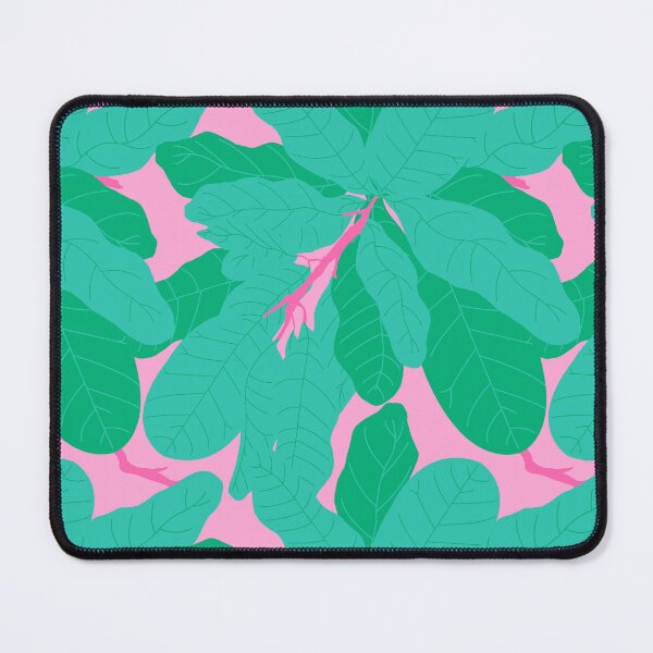 Item preview, Tropicana Banana Leaves in Pink + Jungle Green designed and sold by YesterdayColl.