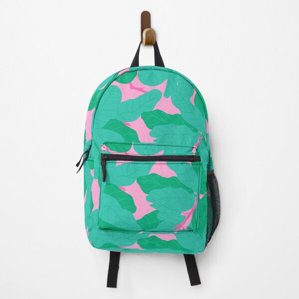 Item preview, Tropicana Banana Leaves in Pink + Jungle Green designed and sold by YesterdayColl.