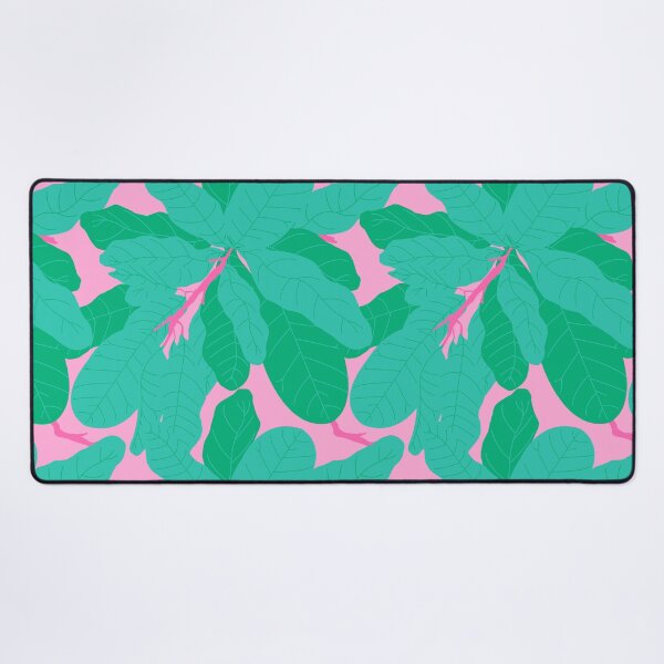 Item preview, Tropicana Banana Leaves in Pink + Jungle Green designed and sold by YesterdayColl.