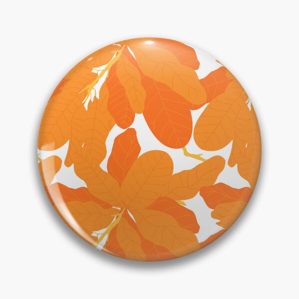 Item preview, Tropicana Banana Leaves in White + Orange designed and sold by YesterdayColl.