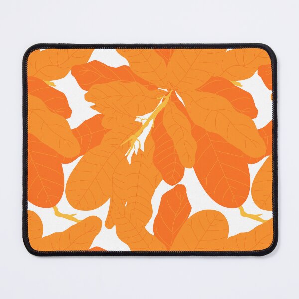 Item preview, Tropicana Banana Leaves in White + Orange designed and sold by YesterdayColl.