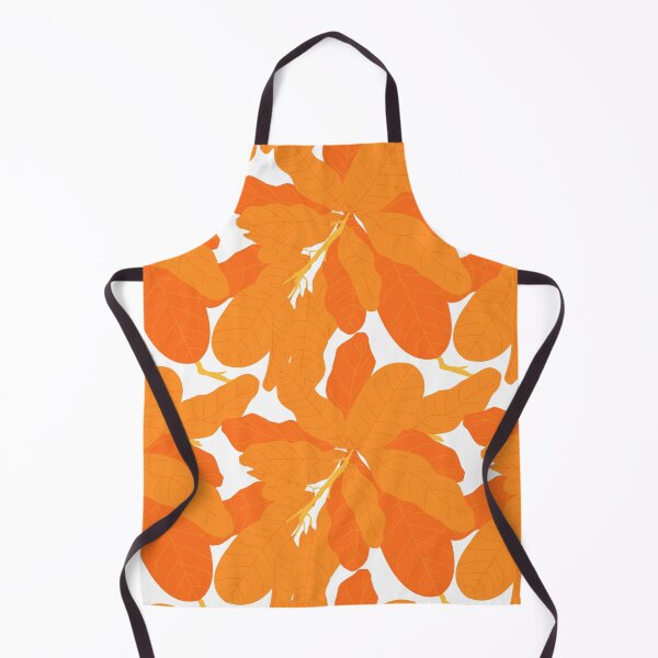 Item preview, Tropicana Banana Leaves in White + Orange designed and sold by YesterdayColl.