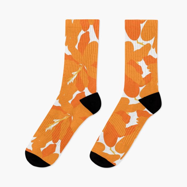 Item preview, Tropicana Banana Leaves in White + Orange designed and sold by YesterdayColl.
