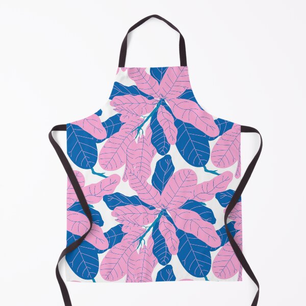 Item preview, Tropicana Banana Leaves in White + Blue Pink designed and sold by YesterdayColl.