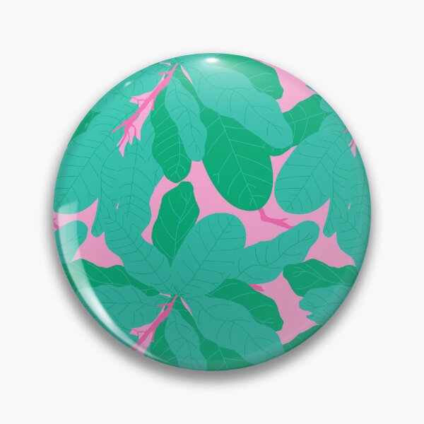 Item preview, Tropicana Banana Leaves in Jungle Green + Pink designed and sold by YesterdayColl.