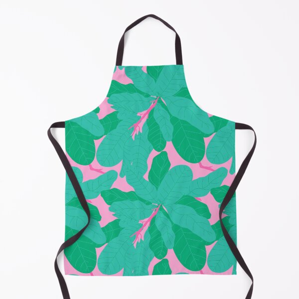 Item preview, Tropicana Banana Leaves in Jungle Green + Pink designed and sold by YesterdayColl.
