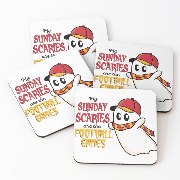 Item preview, Kansas City Halloween Football Ghost Sunday Scaries designed and sold by colormemaroon.