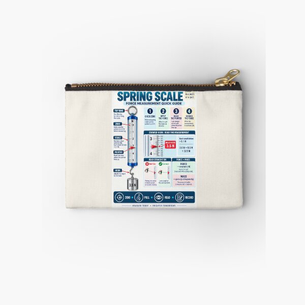 Item preview, Read the Spring Scale – Force Measurement Science Classroom Poster designed and sold by astersgraphics.