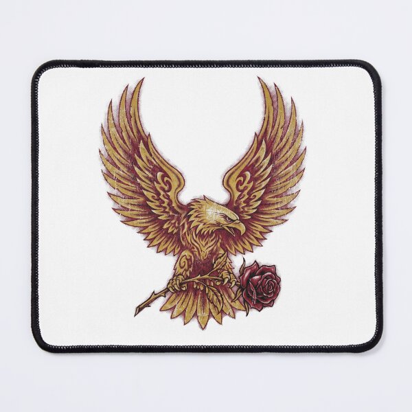 Item preview, Vintage Bootleg Eagle And Rose Retro Tattoo Americana Aesthetic designed and sold by MerchViz.