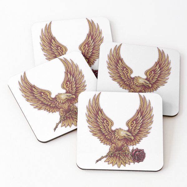 Item preview, Vintage Bootleg Eagle And Rose Retro Tattoo Americana Aesthetic designed and sold by MerchViz.