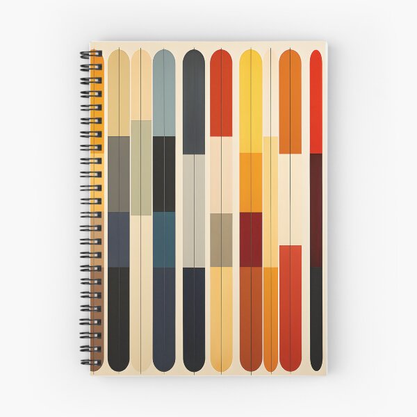Item preview, Retro Geometric Vertical Stripes Mid Century Abstract Art designed and sold by GutyzDesignsES.