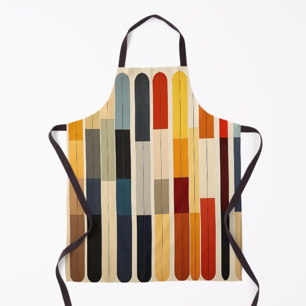 Item preview, Retro Geometric Vertical Stripes Mid Century Abstract Art designed and sold by GutyzDesignsES.