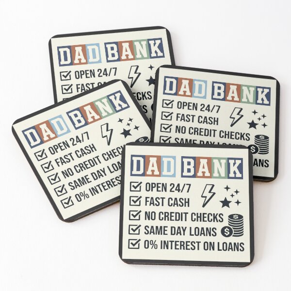 Item preview, Dad Bank Open 24 7 Fast Cash No Credit Checks Funny Dad Gift designed and sold by New Art.