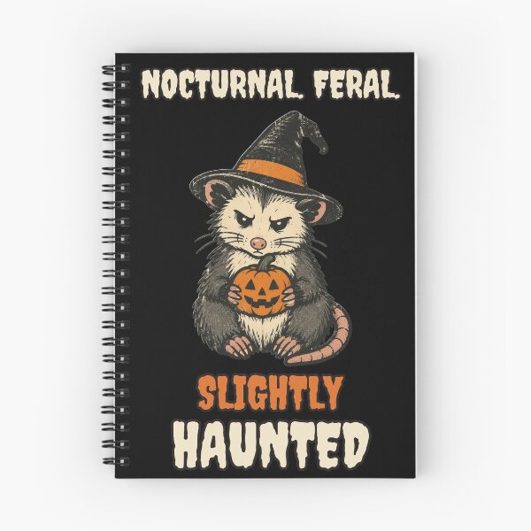 Item preview, Nocturnal Feral Slightly Haunted - Vintage Opossum Witch Halloween designed and sold by tiedyeshirt.