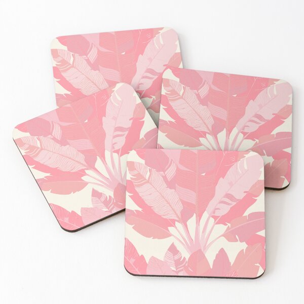 Item preview, Banana Leaf Bunches in Peach Pink + Cream designed and sold by YesterdayColl.