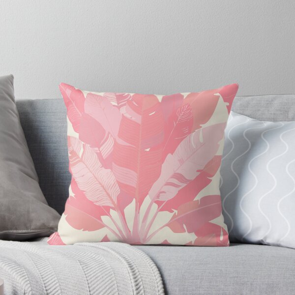 Item preview, Banana Leaf Bunches in Peach Pink + Cream designed and sold by YesterdayColl.