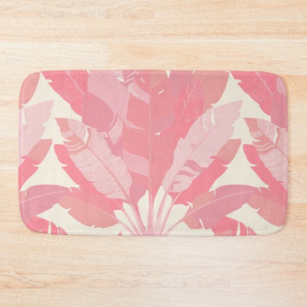 Item preview, Banana Leaf Bunches in Peach Pink + Cream designed and sold by YesterdayColl.