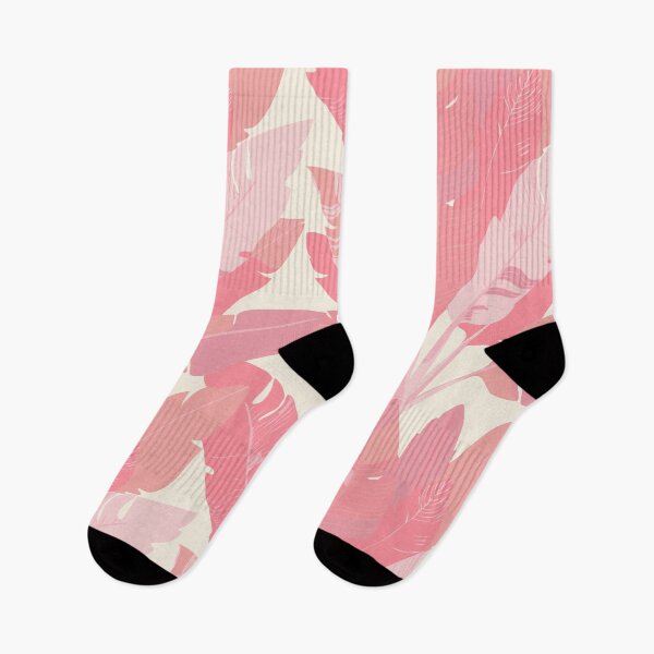 Item preview, Banana Leaf Bunches in Peach Pink + Cream designed and sold by YesterdayColl.