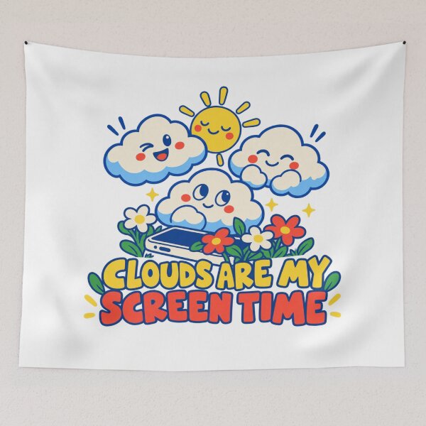 Item preview, Clouds Are My Screen Time designed and sold by ODDLUME CLUB.