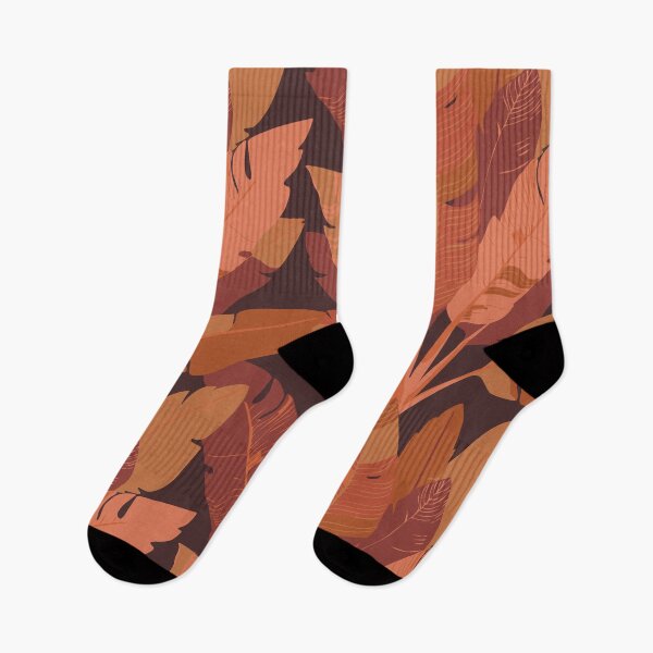 Item preview, Banana Leaf Bunches in Rut Orange + Brown designed and sold by YesterdayColl.