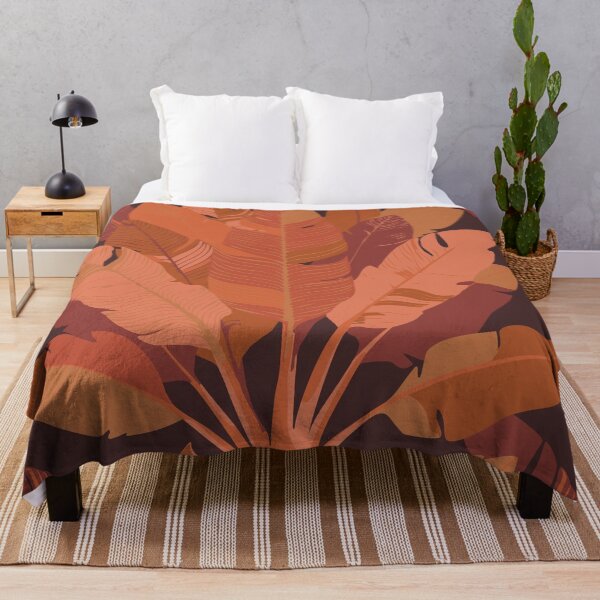 Item preview, Banana Leaf Bunches in Rut Orange + Brown designed and sold by YesterdayColl.