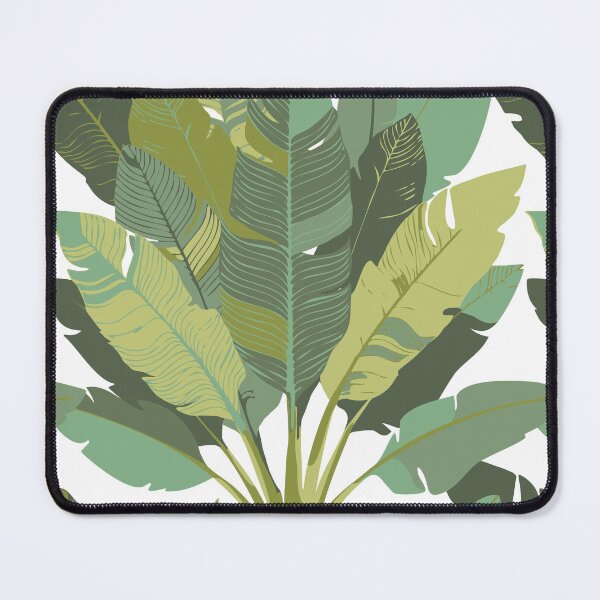 Item preview, Banana Leaf Bunches in Lime Green + White designed and sold by YesterdayColl.