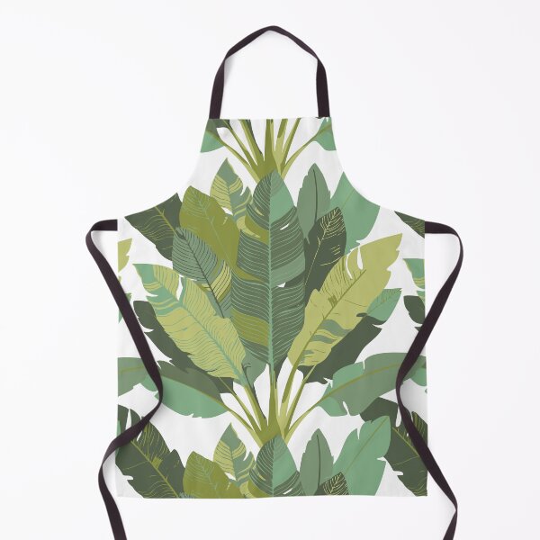 Item preview, Banana Leaf Bunches in Lime Green + White designed and sold by YesterdayColl.