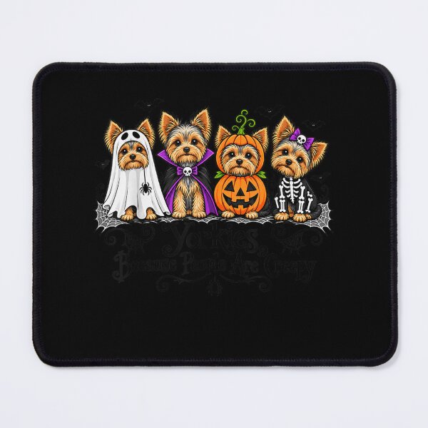 Item preview, Yorkies Because People are Creepy Funny Halloween Dog designed and sold by Juansustait.