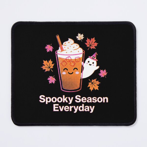 Item preview, Spooky Season Everyday Cute Iced Pumpkin Spice Latte Kawaii Ghost Shirt designed and sold by TeNovaStudio ⭐⭐⭐⭐⭐.