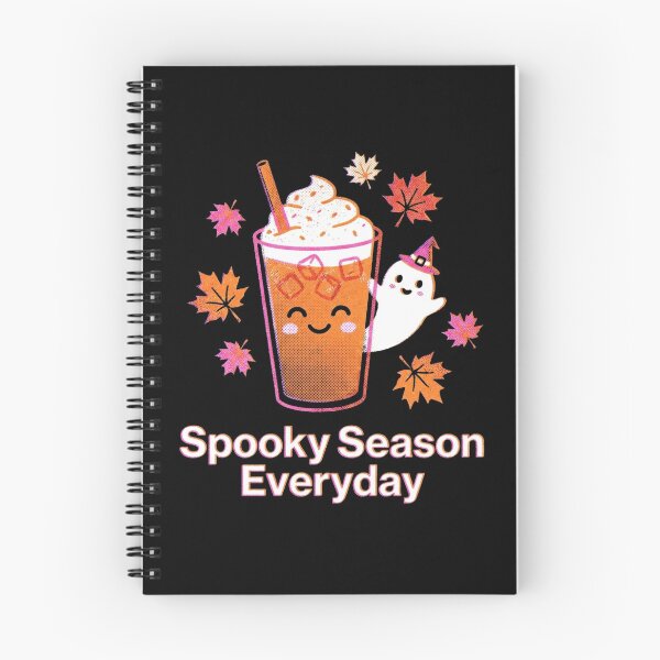 Item preview, Spooky Season Everyday Cute Iced Pumpkin Spice Latte Kawaii Ghost Shirt designed and sold by TeNovaStudio ⭐⭐⭐⭐⭐.