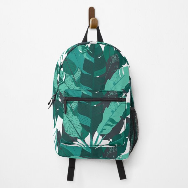 Item preview, Banana Leaf Bunches in Teal Green + White designed and sold by YesterdayColl.