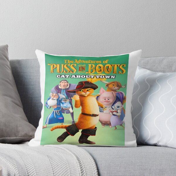 Item preview, The Adventures of Puss in Boots Characters Cast Season Illustration designed and sold by Pink Foxy.