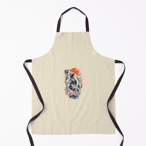 Item preview, Ukiyo-E Cat with Koi Waves designed and sold by DoobleU.